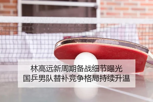 林高远新周期备战细节曝光 国乒男队替补竞争格局持续升温